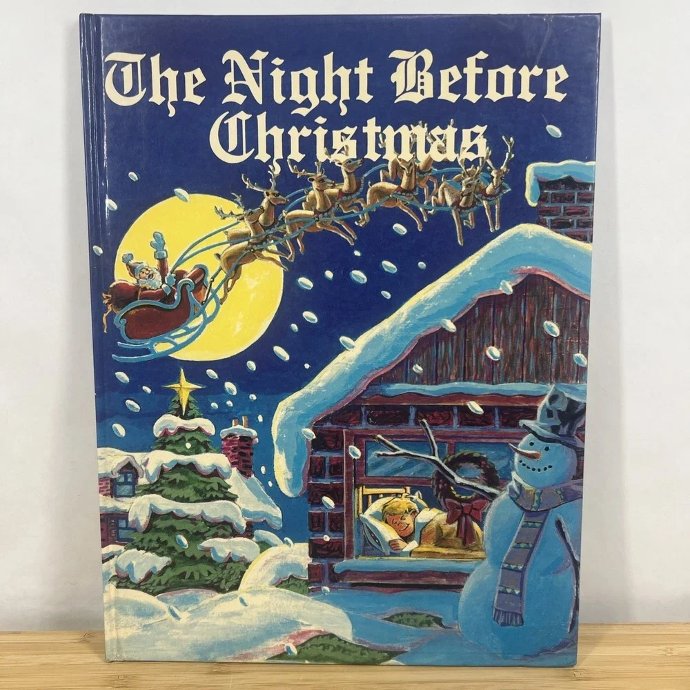 The Night Before Christmas -1983 - Illustrated Hardcover, Belgium First Printing